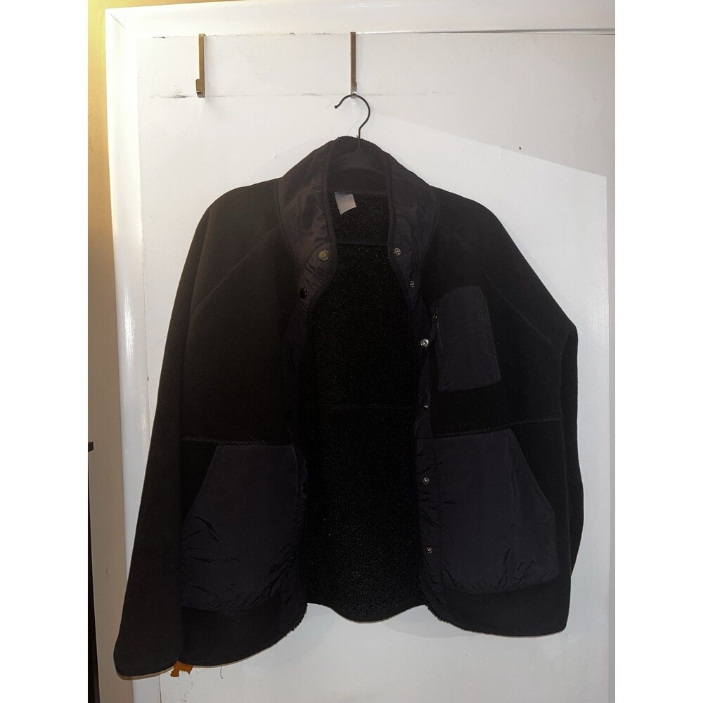 Té Verde NYC Black Mixed Media Sherpa Fleece Jacket